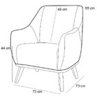 Kit 02 Poltronas Decorativa Fixa Pés De Madeira Paloma D02 Ve