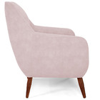 Kit 02 Poltronas Decorativa Fixa Pés De Madeira Paloma D02 Ve