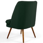 Kit 02 Poltronas Decorativa Fixa Pés Palito Pérsia D02 Linho