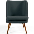 Kit 02 Poltronas Decorativa Fixa Pés Palito Pérsia D02 Linho