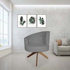 Kit 02 Poltronas Decorativa Giovana Base Giratória Suede Graf