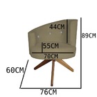 Kit 02 Poltronas Decorativa Giovana Base Giratória Suede Marr