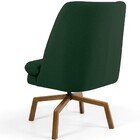 Kit 02 Poltronas Decorativa Giratória Base Ka Castanho Pérsia