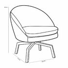 Kit 02 Poltronas Decorativa Giratória Base Ka Rafa D02 Veludo