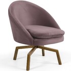 Kit 02 Poltronas Decorativa Giratória Base Ka Rafa D02 Veludo