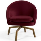 Kit 02 Poltronas Decorativa Giratória Base Ka Rafa D02 Veludo