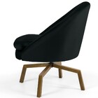 Kit 02 Poltronas Decorativa Giratória Base Ka Rafa D02 Veludo