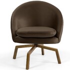 Kit 02 Poltronas Decorativa Giratória Base Ka Rafa D02 Veludo