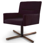 Kit 02 Poltronas Decorativa Giratória Base X Angel D02 Veludo