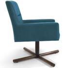 Kit 02 Poltronas Decorativa Giratória Base X Angel D02 Veludo