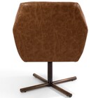 Kit 02 Poltronas Decorativa Giratória Base X Dani D02 Tressê