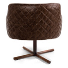 Kit 02 Poltronas Decorativa Giratória Base X Jade D02 Linho B