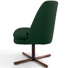 Kit 02 Poltronas Decorativa Giratória Base X Pérsia D02 Linho