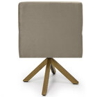 Kit 02 Poltronas Decorativa Giratória De Madeira Angel D02 Ve