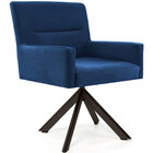 Kit 02 Poltronas Decorativa Giratória Eiffel Choco Angel D02