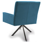 Kit 02 Poltronas Decorativa Giratória Eiffel Grafite Angel D0