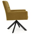 Kit 02 Poltronas Decorativa Giratória Eiffel Preto Angel D02