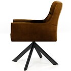 Kit 02 Poltronas Decorativa Giratória Eiffel Preto Angel D02