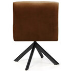 Kit 02 Poltronas Decorativa Giratória Eiffel Preto Angel D02