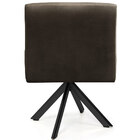 Kit 02 Poltronas Decorativa Giratória Eiffel Preto Angel D02