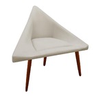 Kit 02 Poltronas Decorativa Ibiza Suede Bege - D'classe Decor