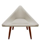 Kit 02 Poltronas Decorativa Ibiza Suede Bege - D'classe Decor