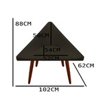 Kit 02 Poltronas Decorativa Ibiza Suede Marrom - D'classe Dec