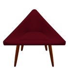 Kit 02 Poltronas Decorativa Ibiza Suede Marsala - D'classe De