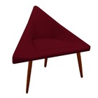 Kit 02 Poltronas Decorativa Ibiza Suede Marsala - D'classe De