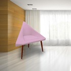 Kit 02 Poltronas Decorativa Ibiza Suede Rosa Bebê - D'classe
