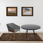 Kit 02 Poltronas Decorativa Jobim Pés De Ferro Gold Bouclé Ci