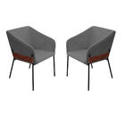 Kit 02 Poltronas Decorativa Jobim Pés De Ferro Preto Bouclé C