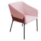 Kit 02 Poltronas Decorativa Jobim Pés De Ferro Preto Bouclé R