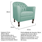 Kit 02 Poltronas Decorativa Julia Linho - Doce Sonho Móveis -