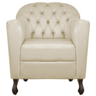 Kit 02 Poltronas Decorativa Julia Linho - Doce Sonho Móveis -