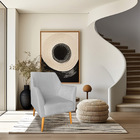 Kit 02 Poltronas Decorativa Julia Veludo Pés Palito Castanho