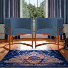 Kit 02 Poltronas Decorativa Luana Base Bronze Suede Cores  -