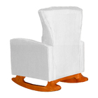 Kit 02 Poltronas Decorativa Melinda Pés Balanço Suede Cores -