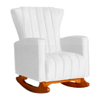 Kit 02 Poltronas Decorativa Melinda Pés Balanço Suede Cores -