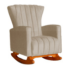 Kit 02 Poltronas Decorativa Melinda Pés Balanço Suede Cores -