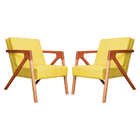 Kit 02 Poltronas Decorativa Monalisa Para Sala De Espera Sued