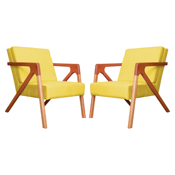 Kit 02 Poltronas Decorativa Monalisa Para Sala De Espera Sued