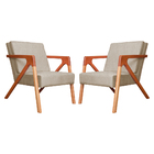 Kit 02 Poltronas Decorativa Monalisa Para Sala De Estar Suede