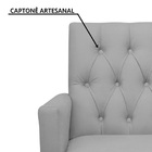 Kit 02 Poltronas Decorativa Nina Retro Suede Marrom