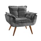 Kit 02 Poltronas Decorativa Opala Com Fibra Siliconada No Sue