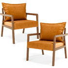 Kit 02 Poltronas Decorativa Para Sala De Estar Alícia L02 Cou