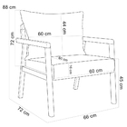 Kit 02 Poltronas Decorativa Para Sala De Estar Alícia L02 Lin