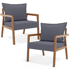 Kit 02 Poltronas Decorativa Para Sala De Estar Alícia L02 Sue