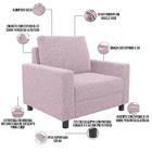 Kit 02 Poltronas Decorativa Para Sala De Estar E Recepção Mal