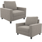 Kit 02 Poltronas Decorativa Para Sala De Estar E Recepção Mal